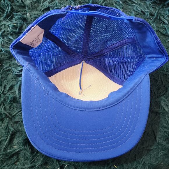 Vintage Miller Lite Beer Mesh Trucker Hat Blue Snapback Made in Taiwan ROC - Picture 5 of 6